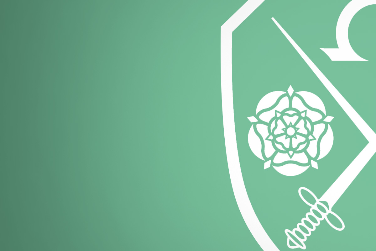 Policies background thumbnail with green background and half the East Barnet School crest.