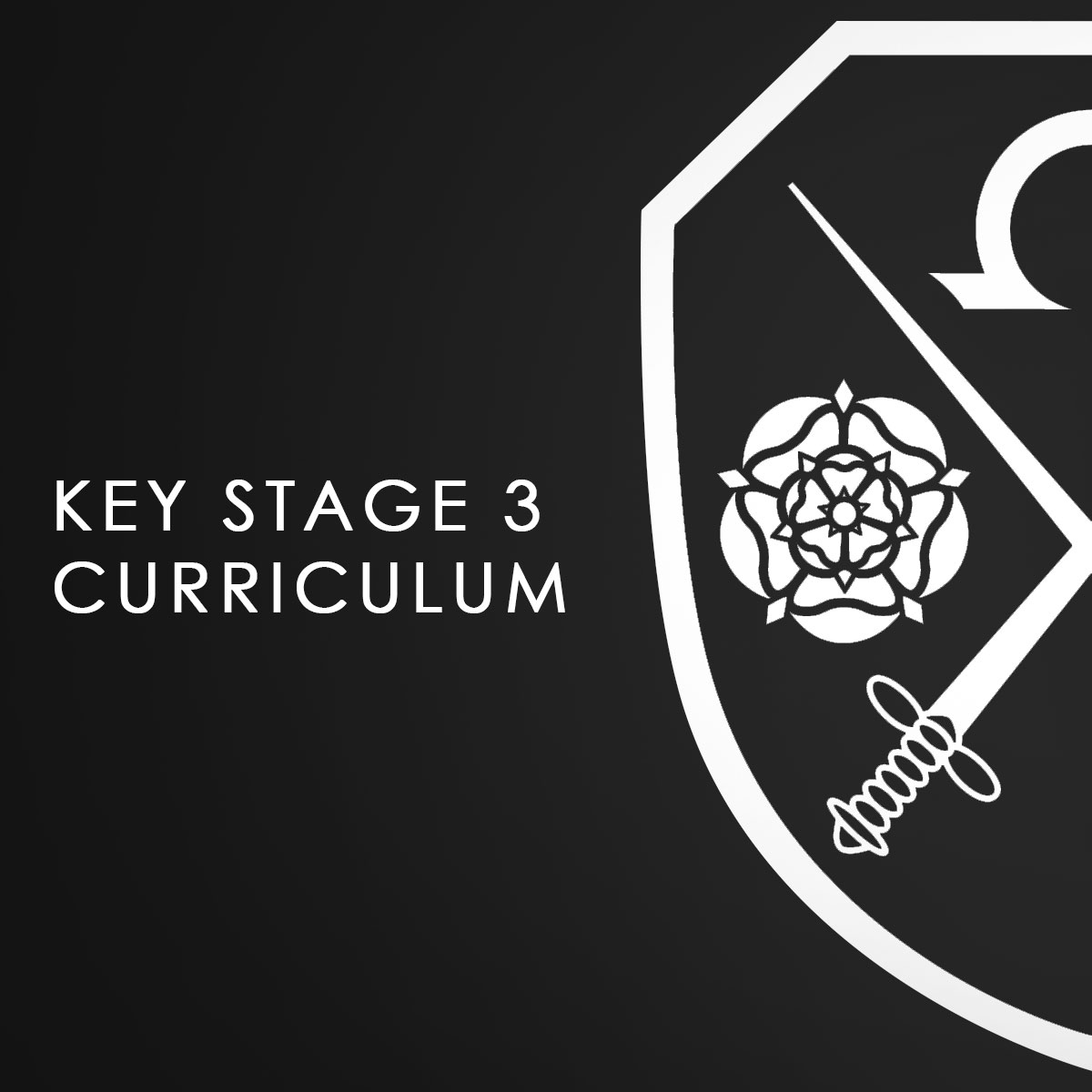 A black background with the East Barnet School logo which says East Barnet School's KS3 Curriculum