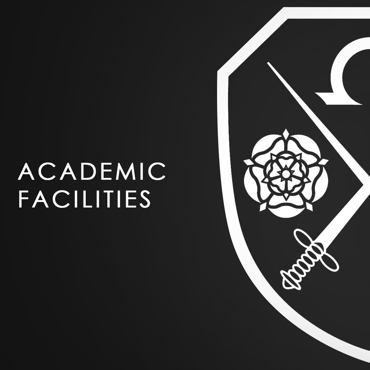 A black background with the East Barnet School logo which says Academic Facilities