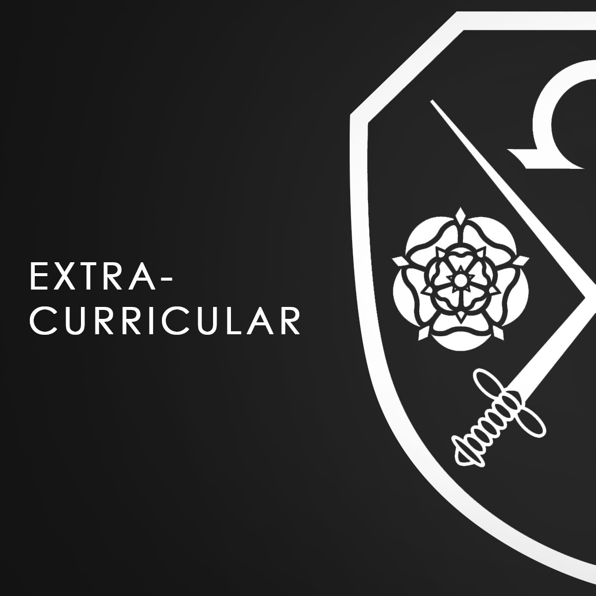 A black background with the East Barnet School logo which says Extra-Curricular